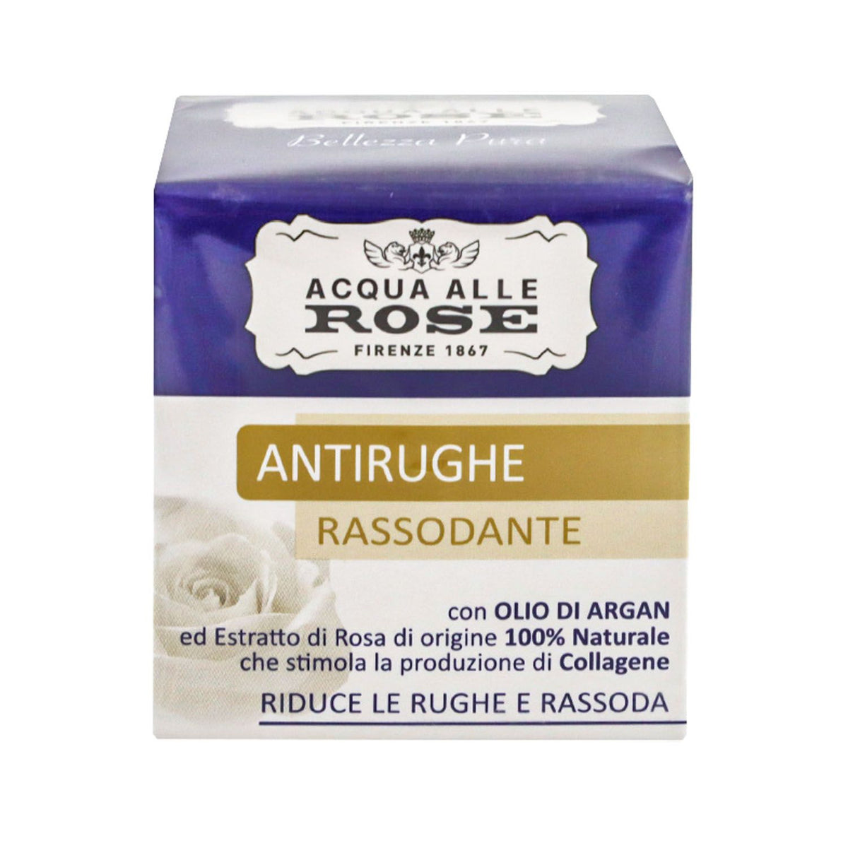 Acque alle Rose Crema Viso Antirughe Rassodante Olio d'Argan – Antirughe Rassodante Nutriente