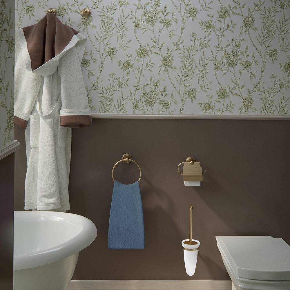 Appendiabiti doppio linea Romance color bronzo