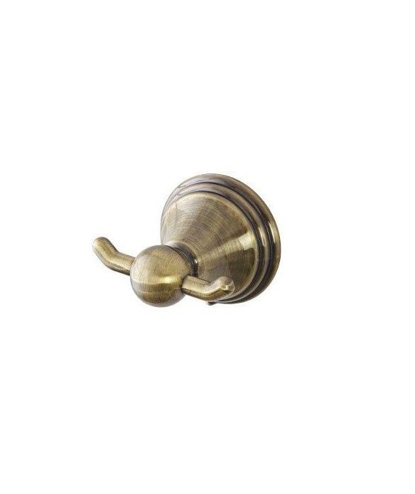 Appendino in acciaio color bronzo, design elegante e resistente per il bagno - Linea Athena