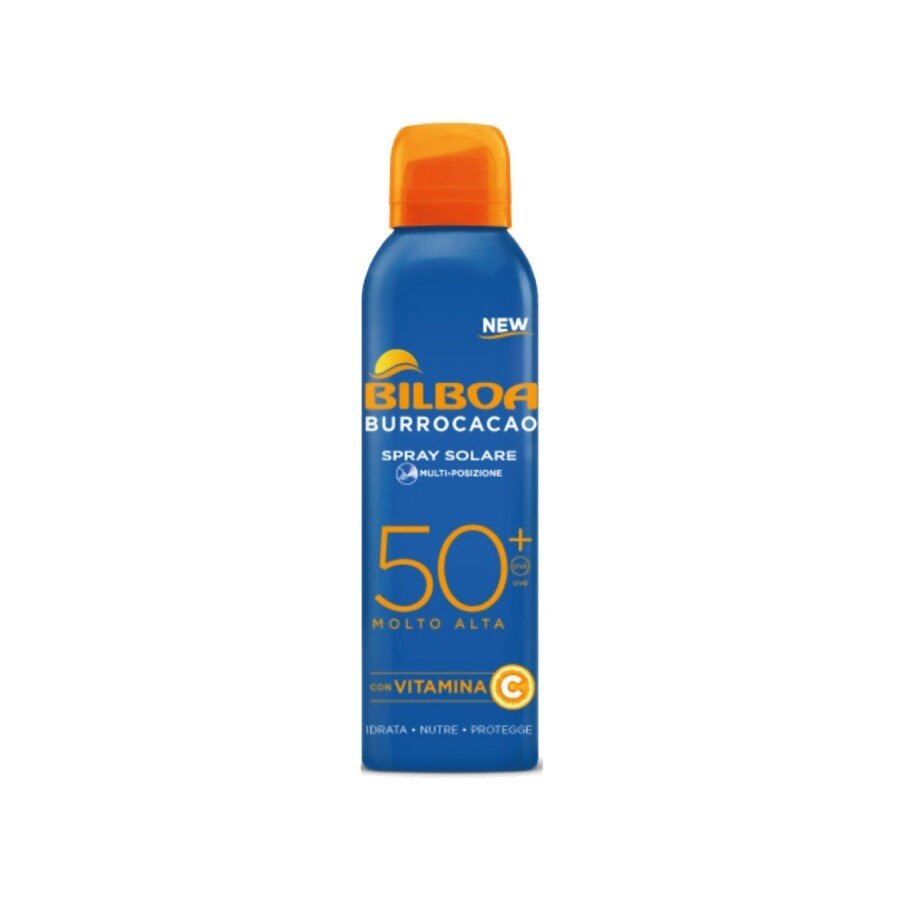 Bilboa Burrocacao BOV Spray Solare SPF50+ 150ml – Solare Idratante Nutriente Profumo Cacao