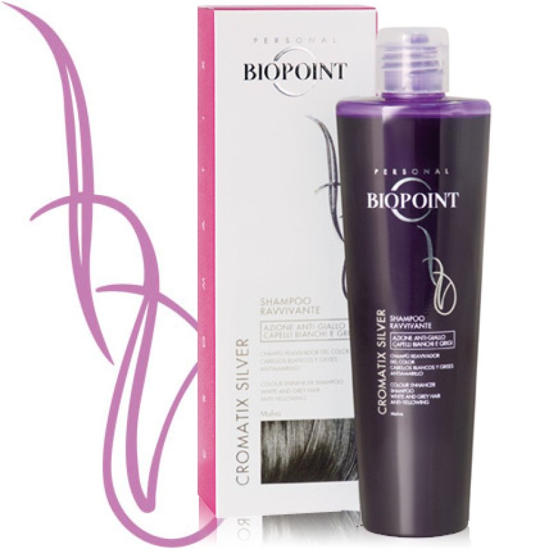 Biopoint Professional Cromatix Shampoo Silver 200ml – Capelli Bianchi Grigi Luminosi Ingiallimento