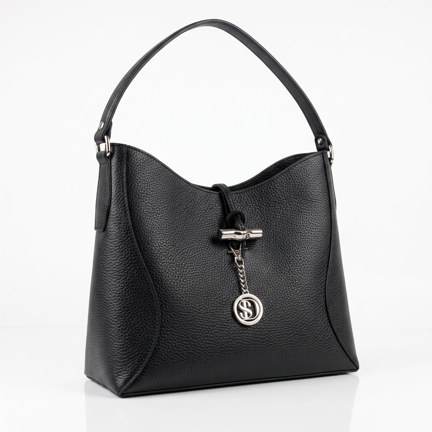 Stile Donna Bags - Lorenza Borsa a Tracolla Grande in Vera Pelle