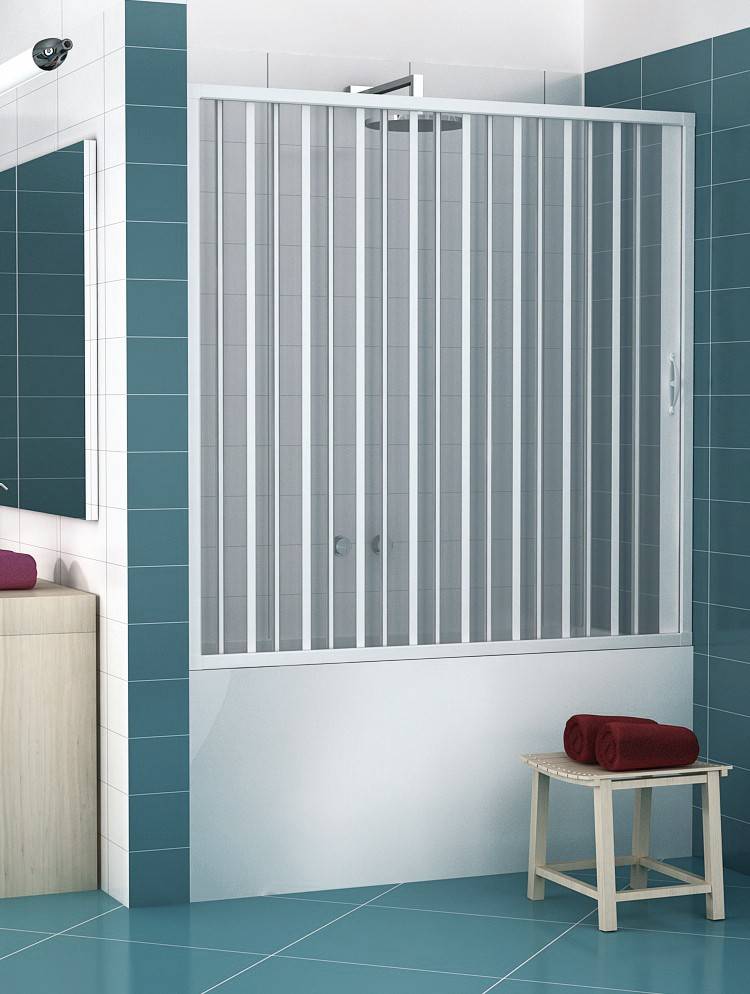 Box sopravasca Libertè 160 cm in PVC a soffietto laterale — Kit fai da te, Made in Italy