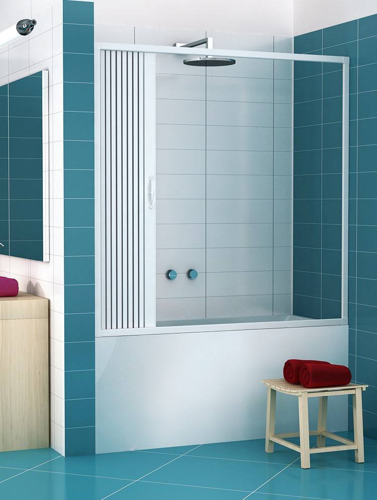Box sopravasca Libertè 170 cm in PVC a soffietto laterale — Kit fai da te, Made in Italy