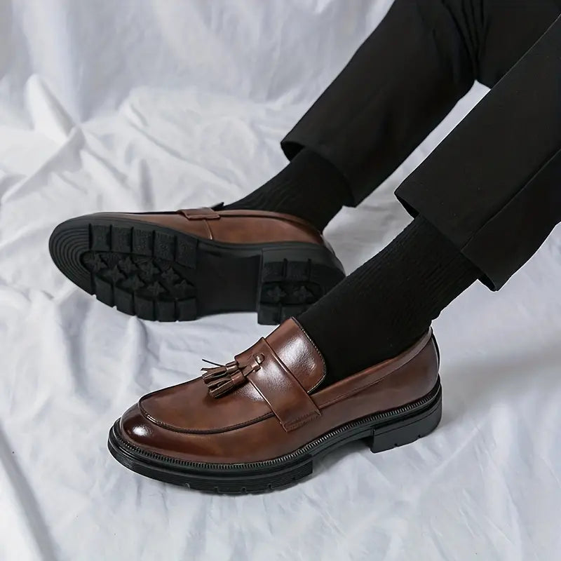 Elegante Herren Mokassins mit Quasten
