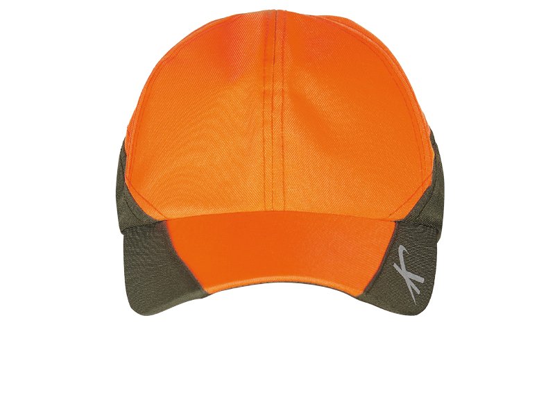Cappello da caccia KONUSTEX HIVI CAP anti pioggia arancione alta visibilità