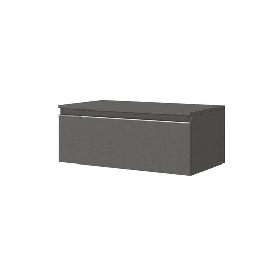 Cassetto da bagno sospeso da 80 cm colore lino