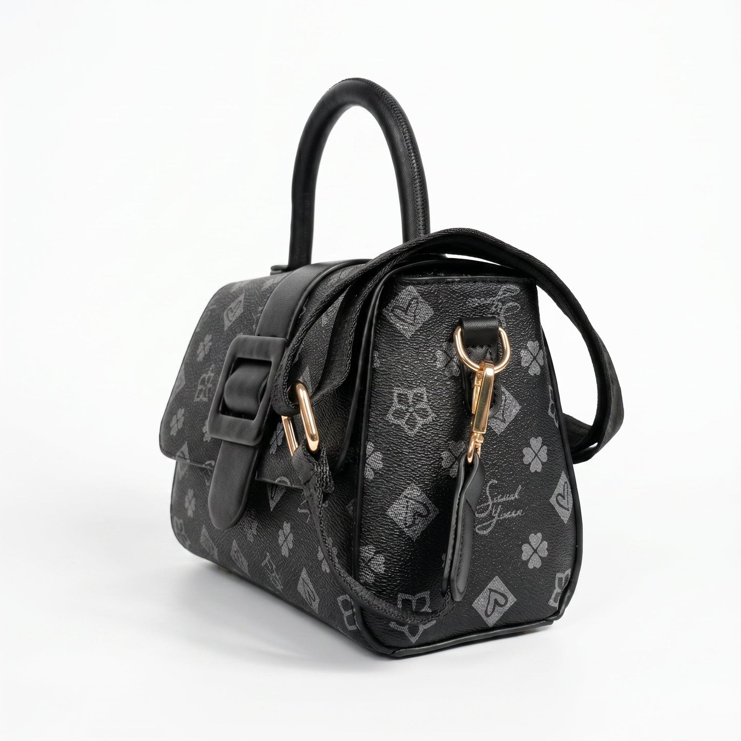 Sweet Years Mini Borsa a Tracolla in Ecopelle con Stampa Floreale