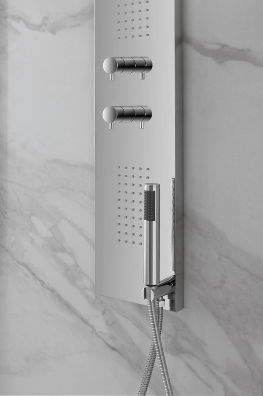 Colonna doccia slim cromo con 3 funzioni selezionabili