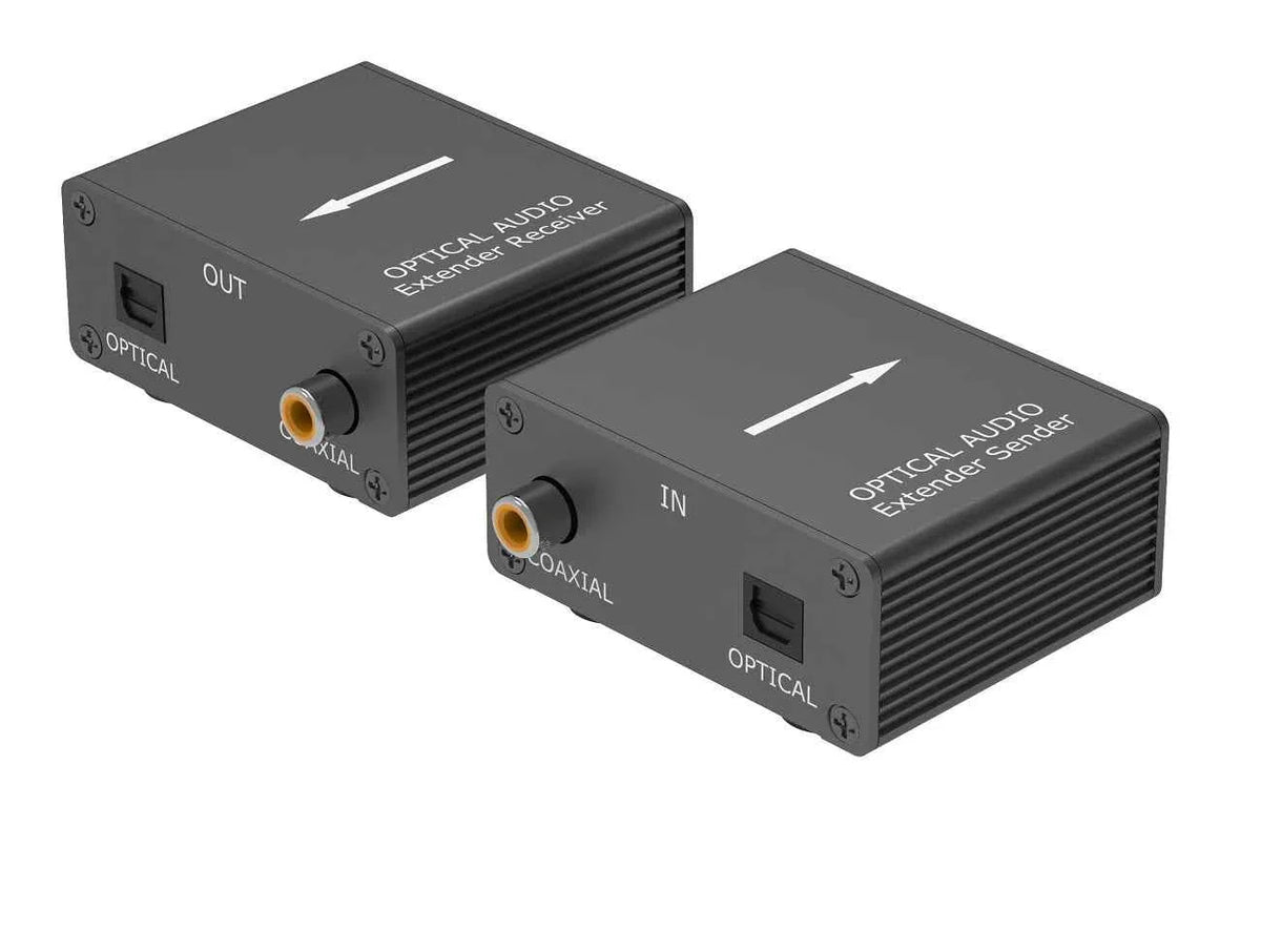 Kit TX-RX Extender Audio TOSLINK SPDIF, 100MT UTP, POE