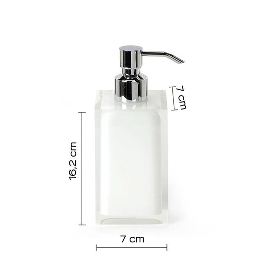Dosasapone d' appoggio GEDY linea Rainbow in resina colore Bianco