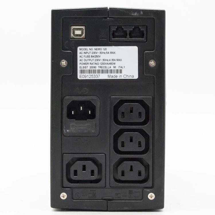 Elsist Nemo 2.0 65 USV 650VA 330W unterbrechungsfreie Stromversorgung mit Display und Software