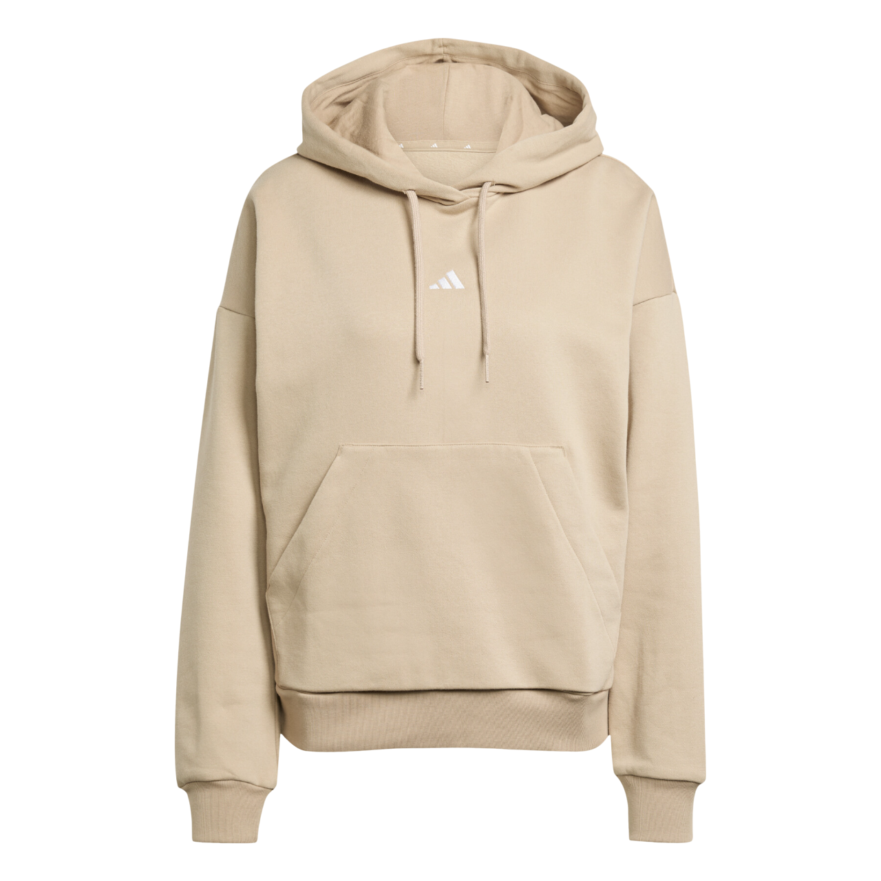 Adidas Felpa da donna cappuccio Essentials Small Logo Feel Cozy JV7310 sabbia