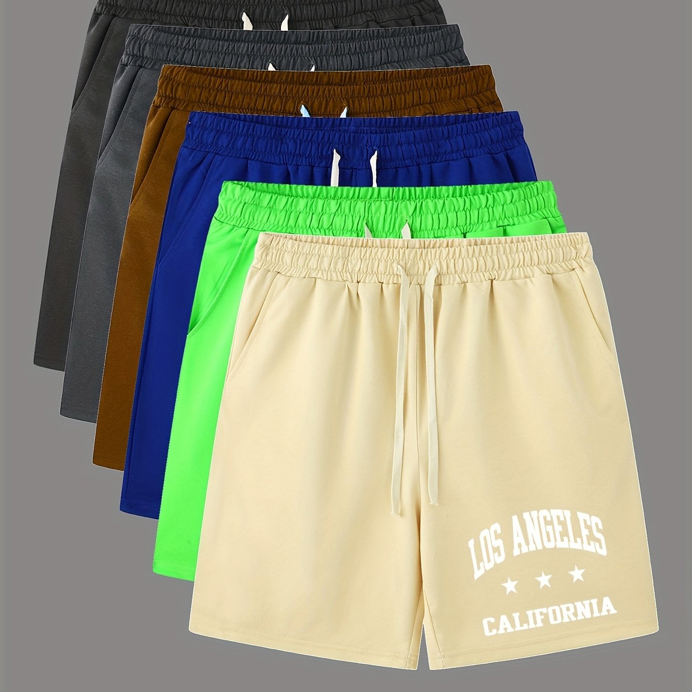 Pantaloncini Comodi Con Stampa Di Lettere, Pantaloncini Da Uomo Casual Leggermente Elasticizzati Con Coulisse In Vita Per Il Resort Estivo Sulla Spiaggia Di Pallacanestro