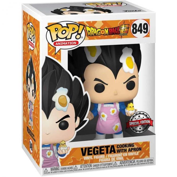Funko Pop! Animation Dragon Ball Super (849) Vegeta Cooking W/Apron Vinylfigur
