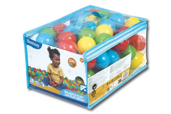 Beutel mit 100 bunten Bällen Ø 5,85 cm – Spielzeug für Kinder und Bällebad