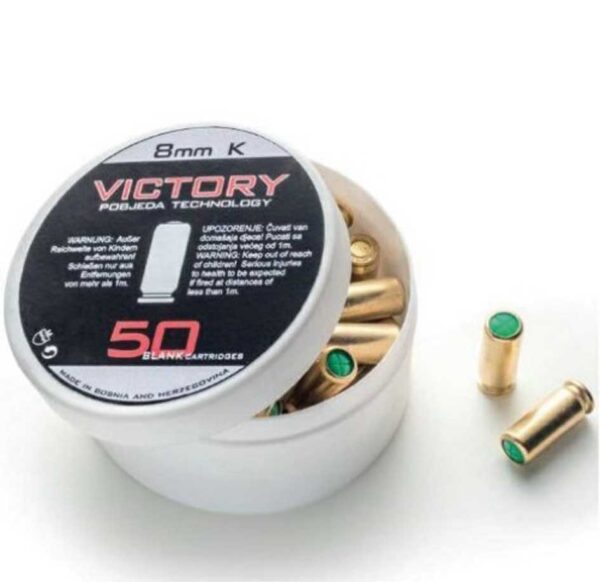 Platzpatronen Kaliber 8mm Mittlere Leistung – Packung 50 Stück