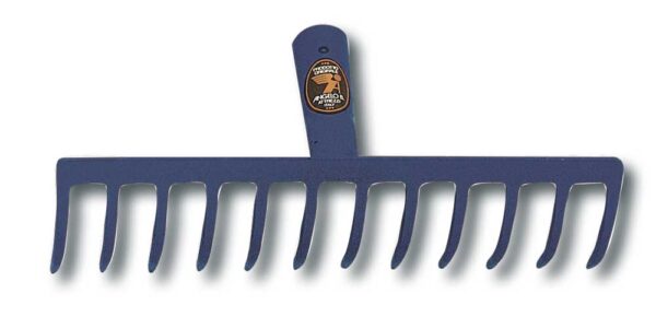 Rastrello da giardino 14 denti senza manico in acciaio