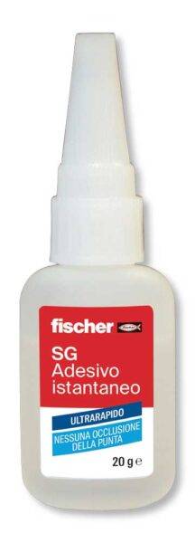 Adesivo istantaneo Fischer SG20 20ml per incollaggi rapidi