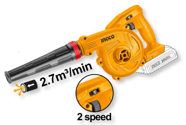 Akku-Gebläse 20V Solo 2 Geschwindigkeiten - 18.000 U/min Linie PJ05
