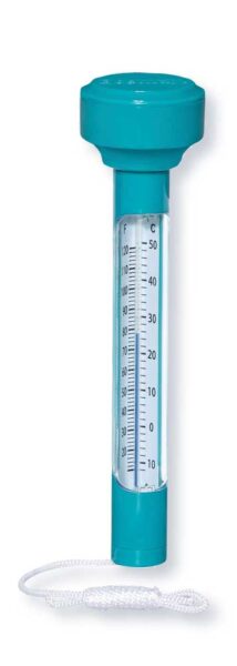 Schwimmendes Poolthermometer mit Sicherungsleine