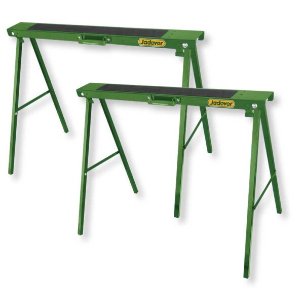 Set 2 Cavalletti Pieghevoli in Acciaio – Portata 100 kg Ciascuno