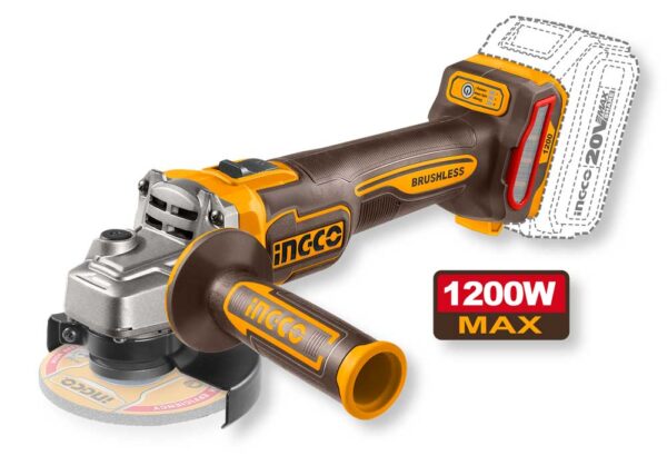 Akku Winkelschleifer 125mm 20V 1200W Bürstenlos Ohne Akku und Ladegerät