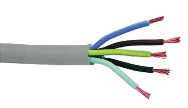 Cavo pentapolare 5x1,5 mm² grigio – Bobina da 100m per impianti elettrici