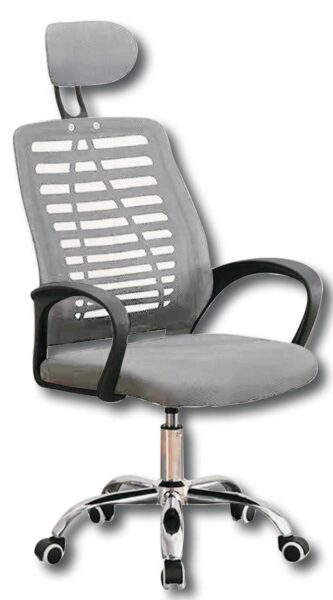 Bürostuhl Mouse - Ergonomisch, atmungsaktive Rückenlehne, Grau