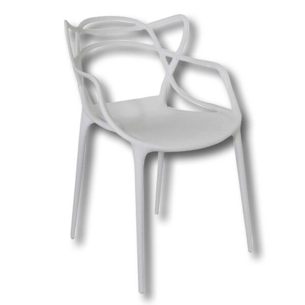 Sedia Horn - Polipropilene Monoblocco, Design Moderno, Bianco