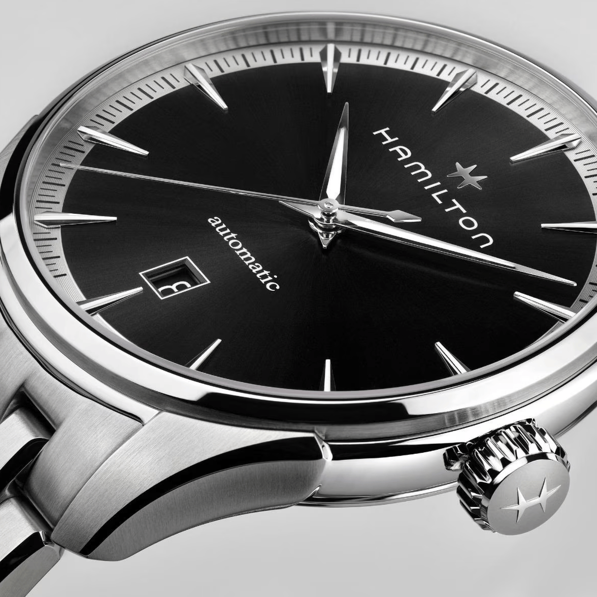 Hamilton Jazzmaster Automatic Nero 40mm – cinturino in acciaio