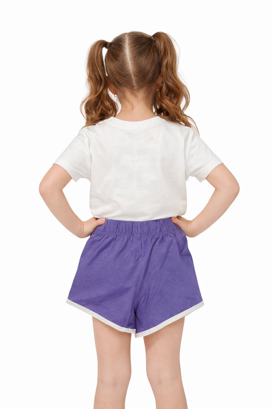 Champion Set Donna Maglietta e Pantaloncino 405377 WW001 - Bianco