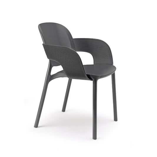 Sedia Scab Hug con Braccioli - Design Sostenibile Riciclato Avvolgente