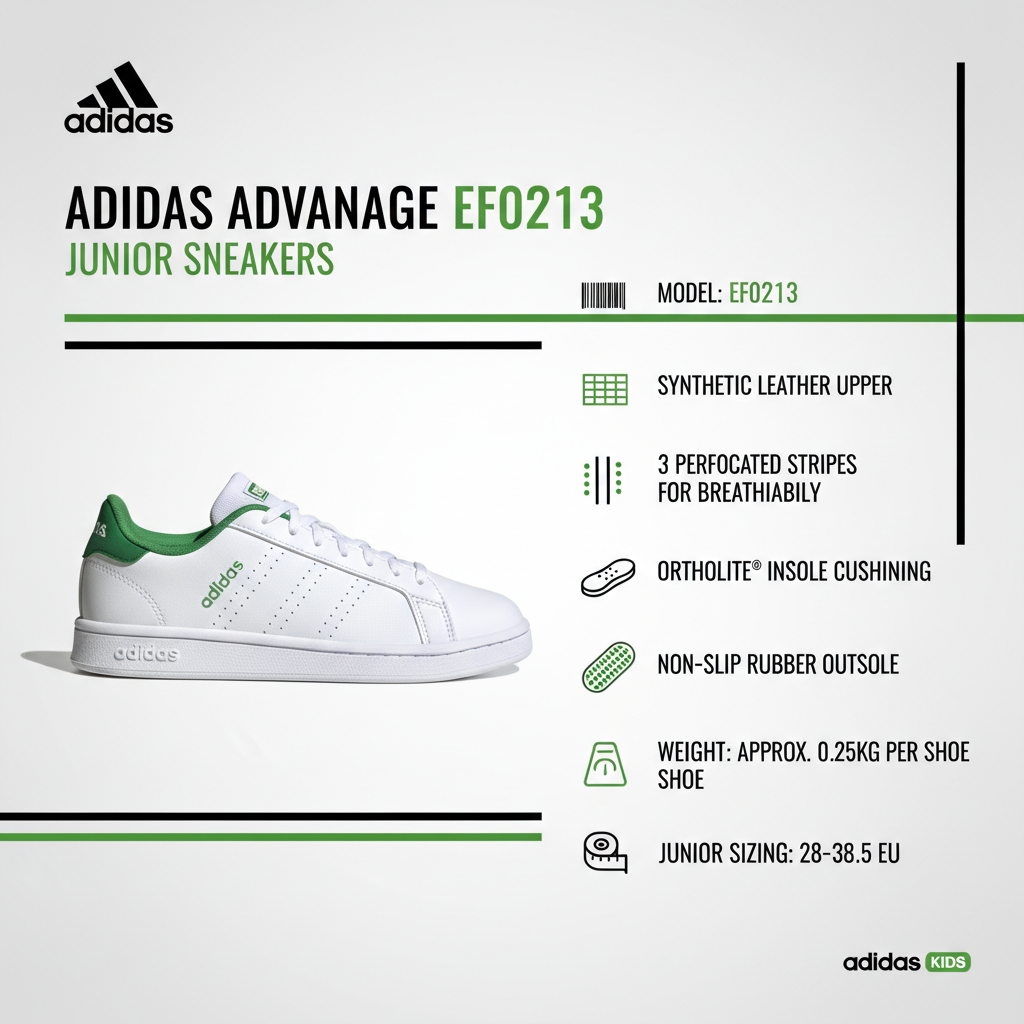 Adidas EF0213 Scarpa streetwear junior - Bianco-Verde