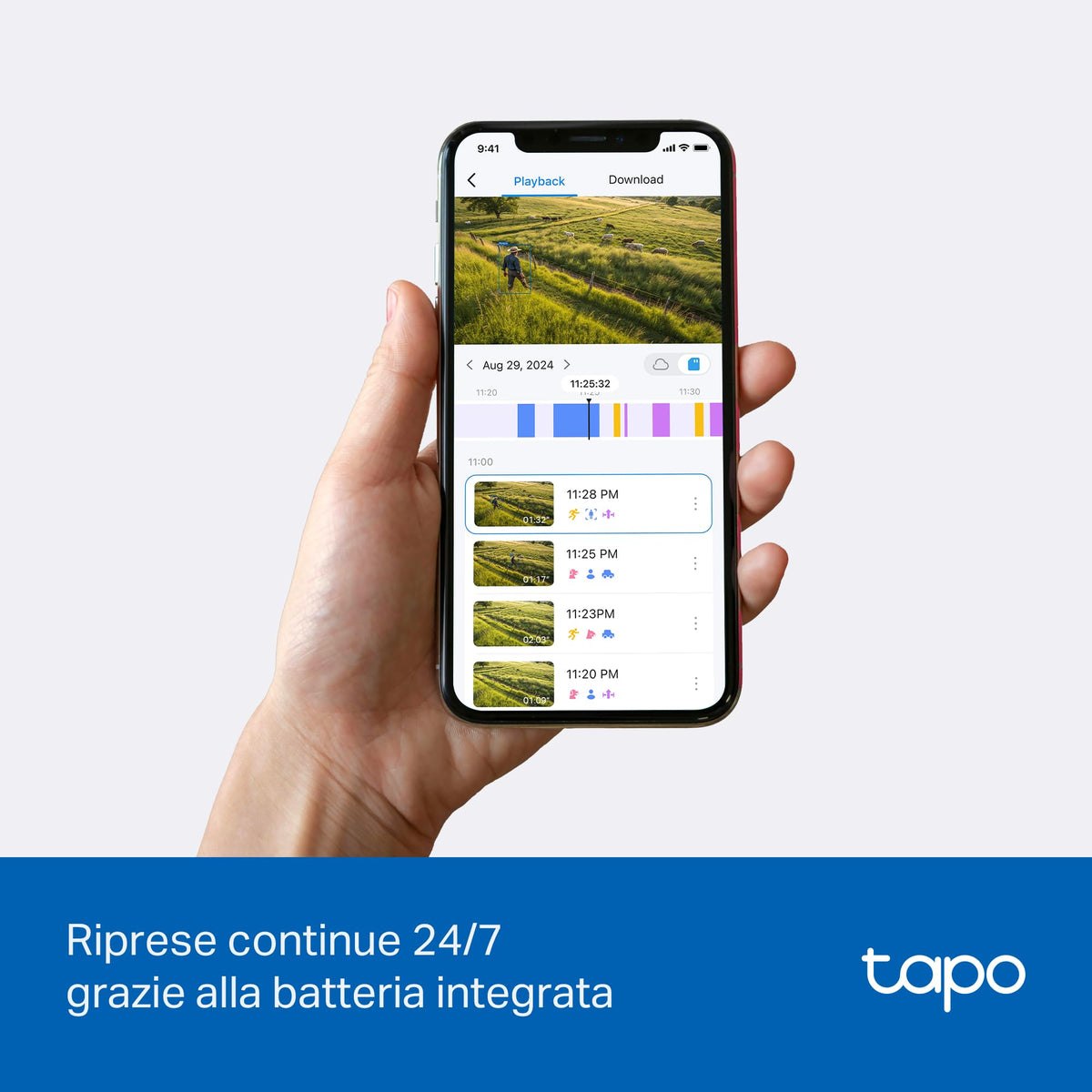 Tapo C665G KIT Telecamera 4G LTE Esterno 4K 8MP con Pannello Solare, 360° PTZ