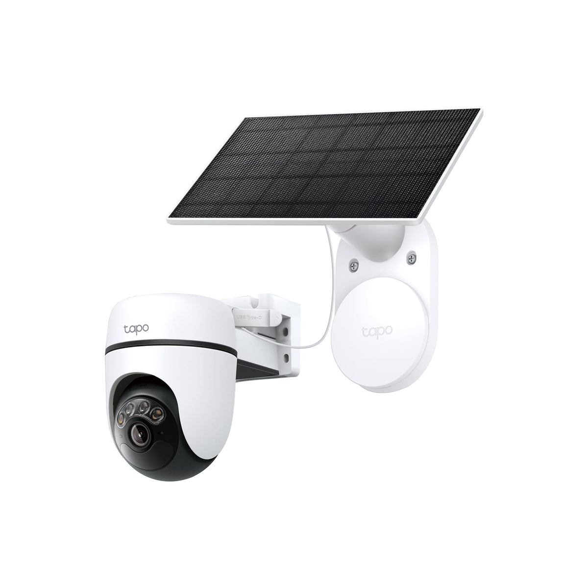 Tapo C630 KIT Telecamera WiFi Esterno 3K 5MP Senza Fili con Pannello Solare, 360° PTZ