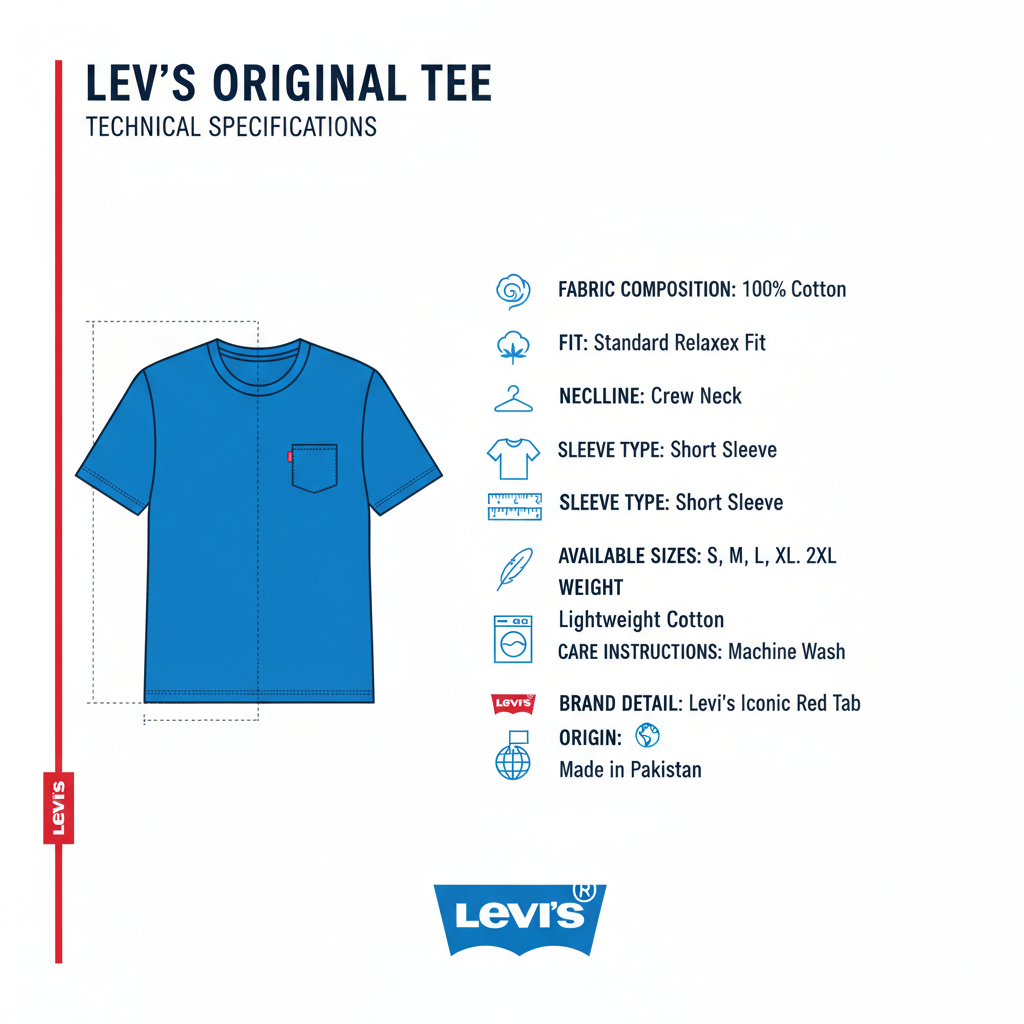 Levi's T-shirt Original 005GX0015 Blu Uomo