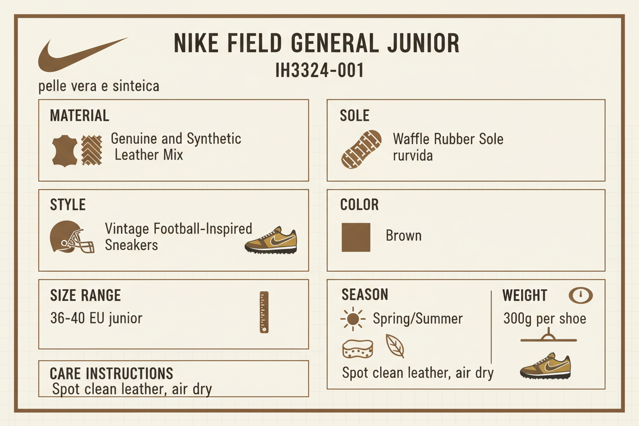 Nike Field General IH3324-001 Sneakers Junior Marrone