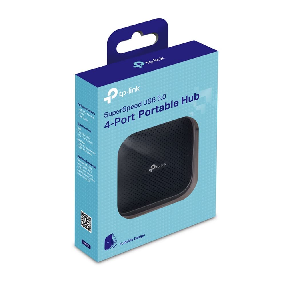 UH400 Hub USB 3.0 4 in 1, Design con Cavo Pieghevole