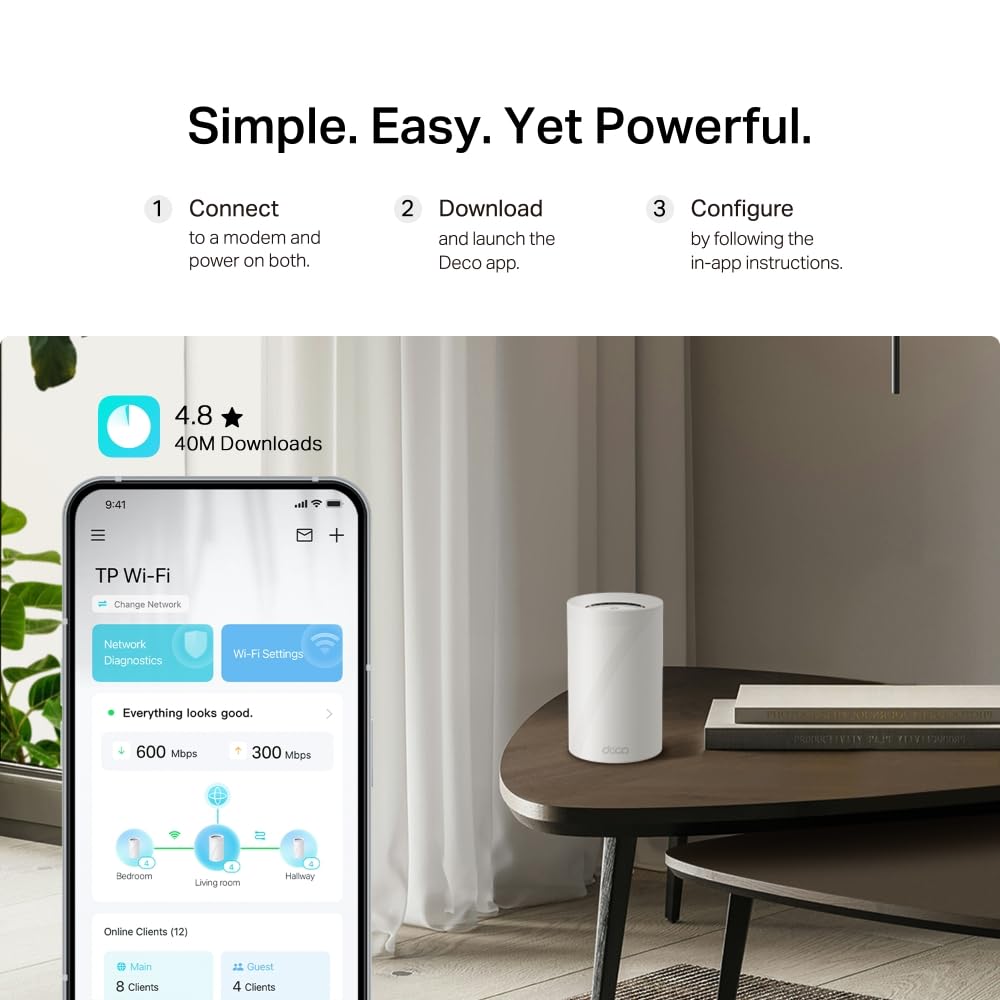 Deco BE68 Sistema Mesh Wi-Fi 7 Tri-Band BE14000Mbps, Porta 10Gbps, 1pz