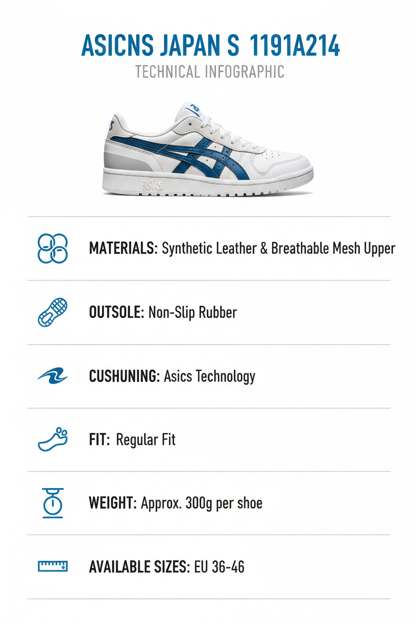 Asics Sneakers Japan S 1191A214-100 White Mako Blue