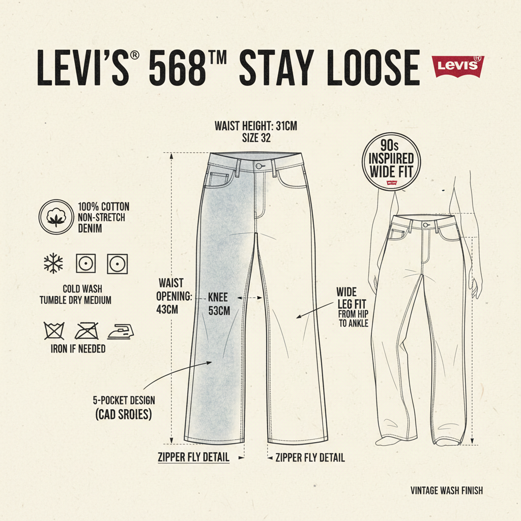Levi's Jeans 568™ Stay Loose 290370059 Aisle Seat Blu Uomo
