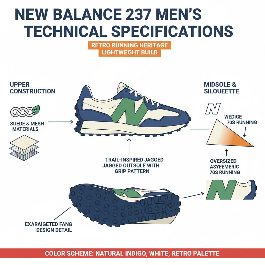 New Balance Sneaker 327 MS327CNW Natural Indigo Bianco Uomo