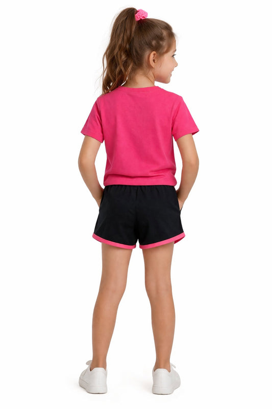 Champion Set Donna Maglietta e Pantaloncino 405377 PS038 - Rosa