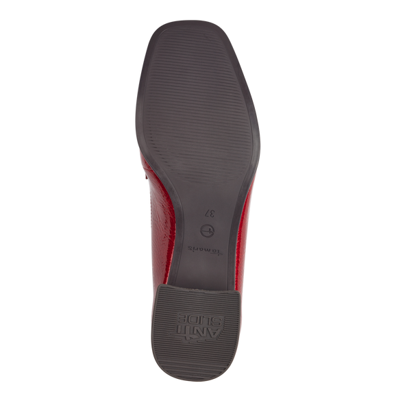 Roter Lackmokassin
