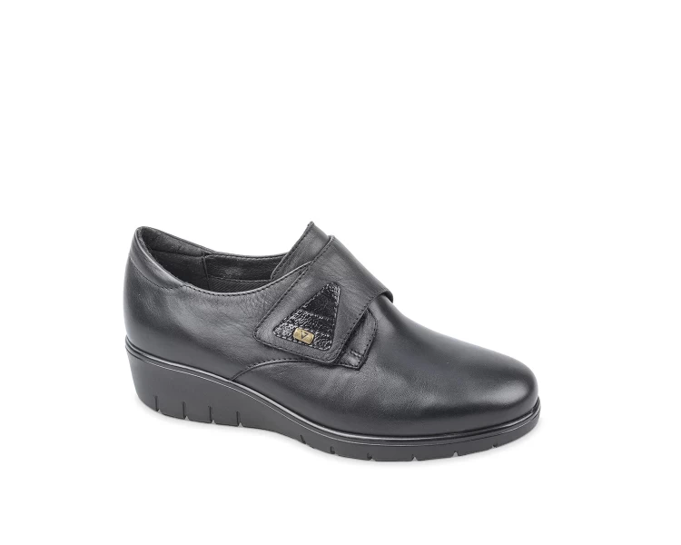 Valleverde Scarpa Nera con Velcro