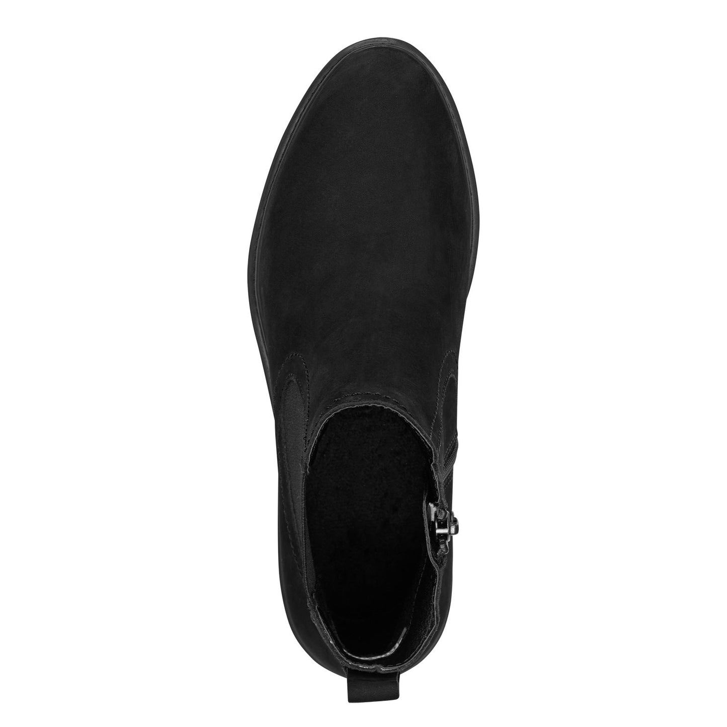 Schwarze Stiefelette aus Wildleder