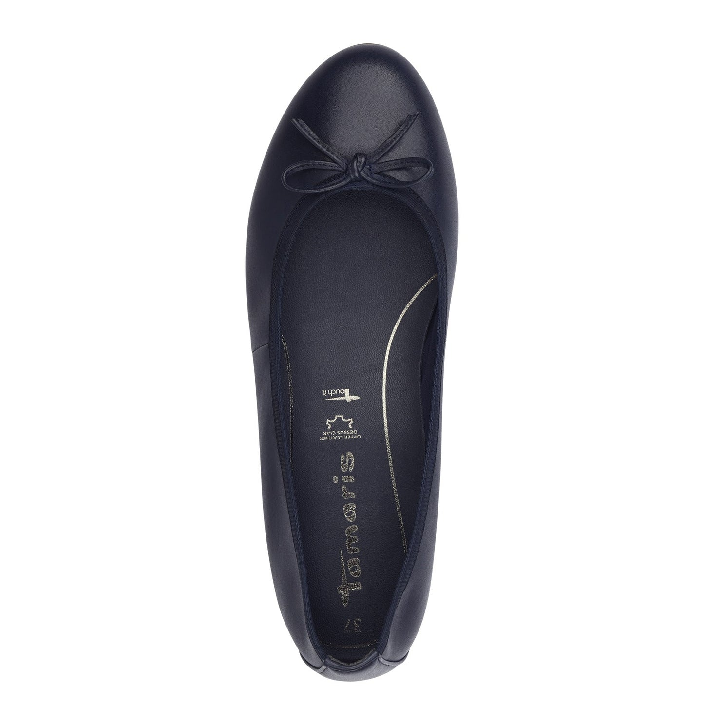 BALLERINA FIOCCHETTO NERA-BLU-COGNAC