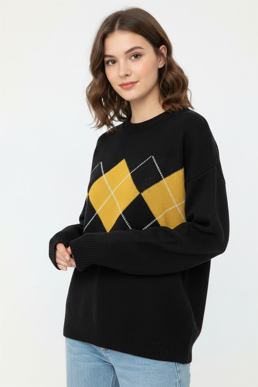 Maglione Oversize Donna Lavorato a Maglia – Pullover Largo Invernale