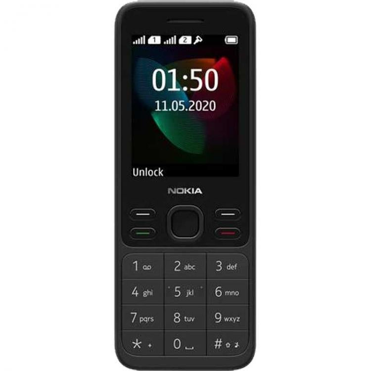 Nokia Handy 150 2020 Schwarz Dual SIM Italienisches Telefon Taschenlampe MP3 Radio Tastatur Senioren